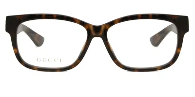 Gucci Gg1341o Women's Glasses, Tortoiseshell, Size 55 In Brown