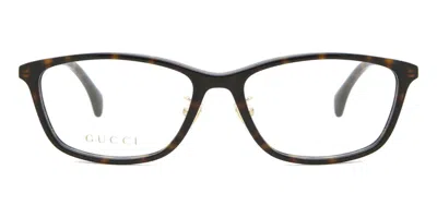 Gucci Gg1356oj Asian Fit Men's Glasses, Tortoiseshell, Size 55 In Black