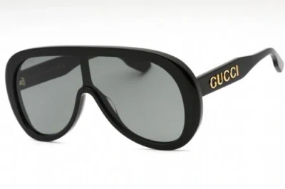 Pre-owned Gucci Gg1370s-001-99 Sunglasses Size 99mm 140mm 01mm Black Men In Gray