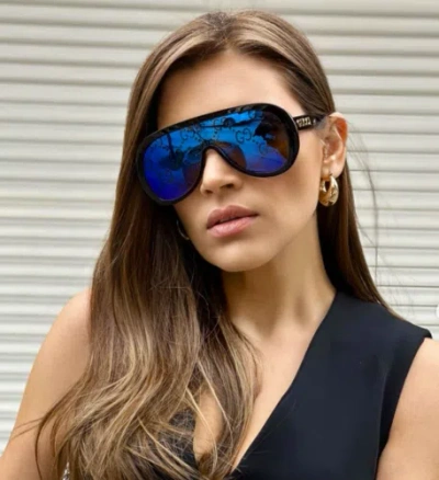 Pre-owned Gucci Gg1370s-002-99 Havana Sunglasses