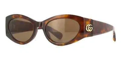 Pre-owned Gucci Gg1401s-002-53 Havana Havana Brown