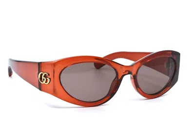 Pre-owned Gucci Gg1401s 003 Burgundy Brown Authentic Sunglasses 53-19