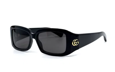 Pre-owned Gucci Gg1403s 001 Black Grey Authentic Sunglasses 54-16-140 In Gray