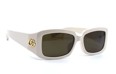 Pre-owned Gucci Gg1403sk 004 Ivory Brown Authentic Sunglasses 54-16