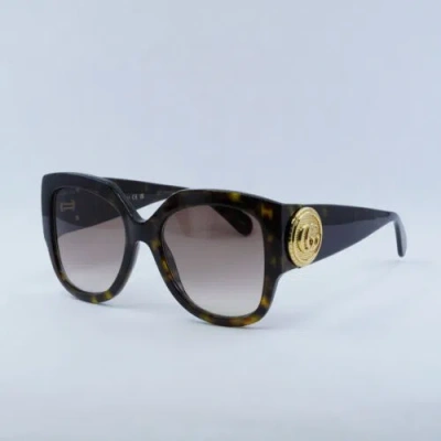 Pre-owned Gucci Gg1407s 003 Dark Havana/brown Gradient 54-19-140 Sunglasses Authentic