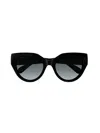 Gucci Gg Emblem Acetate Cat-eye Sunglasses In Gold