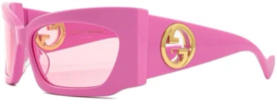 Pre-owned Gucci Gg1412s-003-62 Pink Pink Pink