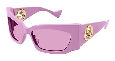 Pre-owned Gucci Gg1412s-003 Pink Sunglasses