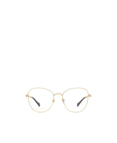 Gucci Gg14180 Square-frame Glasses In Gold