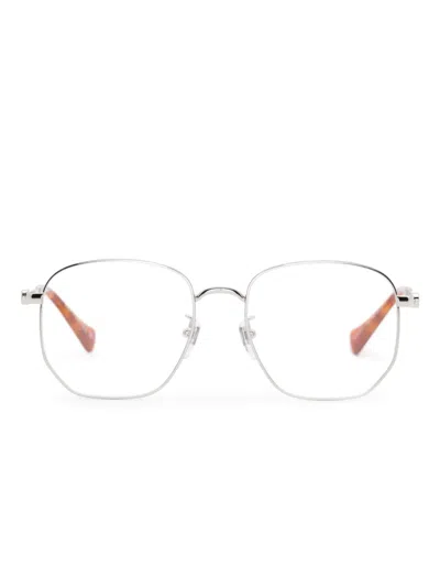 Gucci Gg1420ok Oversize-frame Glasses In Silver