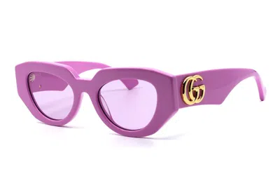 Pre-owned Gucci Gg1421s 004 Pink Women's Authentic Sunglasses 51-20-145