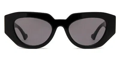 Pre-owned Gucci Gg1421s Sunglasses Women Black 51mm 100% Authentic In Gray