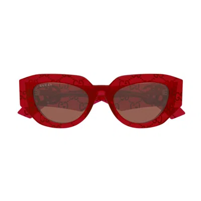 Gucci Gg1421s006 Red Red Brown