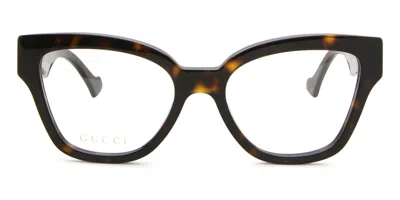 Gucci Gg1424o Women's Glasses, Tortoiseshell, Size 54 In Blue