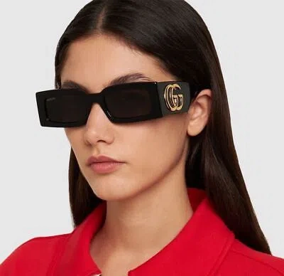 Pre-owned Gucci Gg1425s - 002 Havana Brown Sunglasses