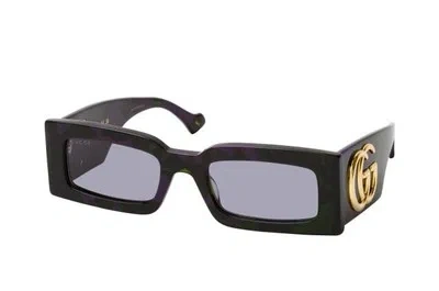 Pre-owned Gucci Gg1425s-003 Havana Havana Grey Sunglasses