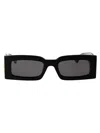 Gucci Rectangular Sunglasses In Black