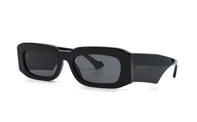 Pre-owned Gucci Gg1426s 001 Black Grey Men's Sunglasses 54-19-145 Authentic In Gray