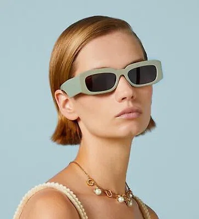 Pre-owned Gucci Gg1426s-004 Green Sunglasses In Brown