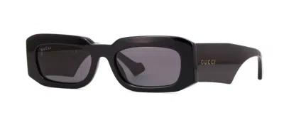 Pre-owned Gucci Gg1426s Black/grey (001) Sunglasses In Gray