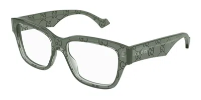 Gucci Gg1428o Men's Glasses, Green, Size 55