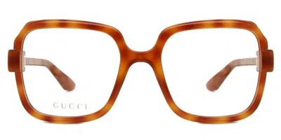 Gucci Gg1433o Women's Glasses, Tortoiseshell, Size 55 In Burgundy