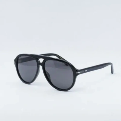 Pre-owned Gucci Gg1443s 001 Black/grey 58-14-145 Sunglasses In Gray