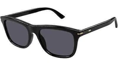 Pre-owned Gucci Gg1444s-001 Black Black Grey In Gray
