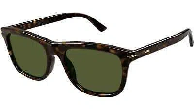 Pre-owned Gucci Gg1444s-002 Havana Havana Green