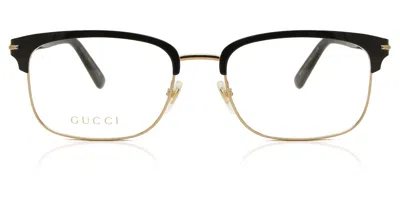 Gucci Gg1448o Men's Glasses, Gold, Size 56 In Animal Print