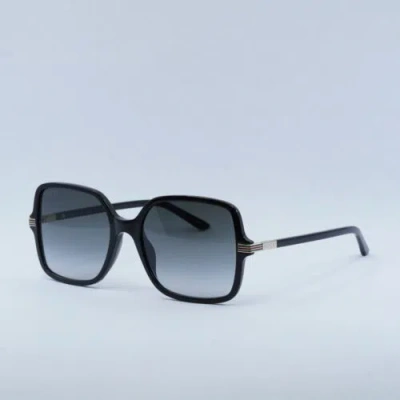 Pre-owned Gucci Gg1449s 001 Black/grey Gradient 55-19-140 Sunglasses