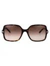 Gucci Metal Framed Havana Sunglasses In Brown