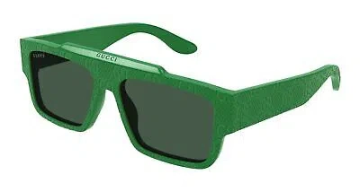 Pre-owned Gucci Gg1460s-007 Green Sunglasses