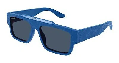 Pre-owned Gucci Gg1460s-008 Blue Sunglasses