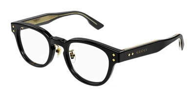 Gucci Gg1470oj Asian Fit Men's Glasses, Black, Size 48