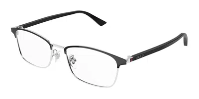 Gucci Gg1475oj Asian Fit Men's Glasses, Black, Size 55