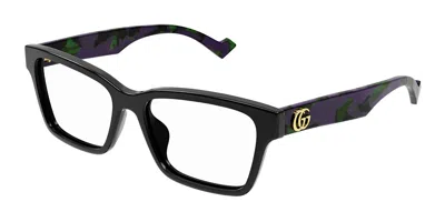 Gucci Gg1476ok Asian Fit Women's Glasses, Black, Size 55