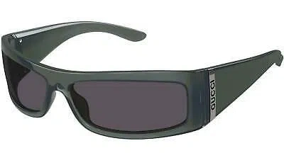 Pre-owned Gucci Gg1492s-001 Green Sunglasses In Gray