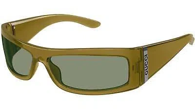 Pre-owned Gucci Gg1492s-003 Brown Sunglasses In Green