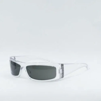 Pre-owned Gucci Gg1492s 004 Crystal/grey 64-14-130 Sunglasses In Gray