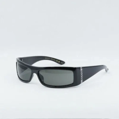 Pre-owned Gucci Gg1492s 007 Black/grey 64-14-130 Sunglasses In Gray