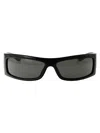 Gucci Shield-frame Injection Sunglasses In Black
