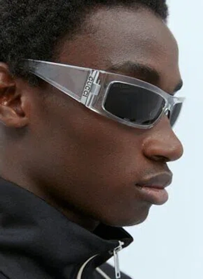 Pre-owned Gucci Gg1492sa-002 Crystal Sunglasses In Gray
