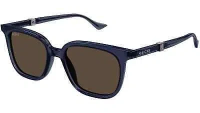 Pre-owned Gucci Gg1493s-004 Blue Brown