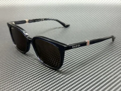 Pre-owned Gucci Gg1493s 004 Blue Brown Men's Large 54 Mm Sunglasses