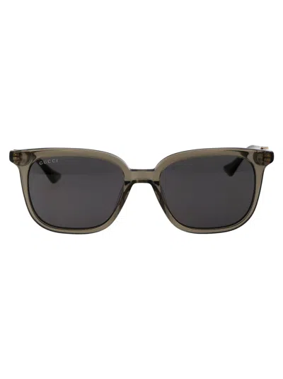 Gucci Gg1493s Sunglasses In 003 Brown Brown Grey