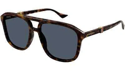 Pre-owned Gucci Gg1494s-002 Havana Blue