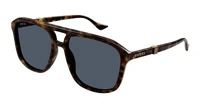 Pre-owned Gucci Gg1494s-002 Havana Sunglasses In Brown
