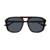 Gucci Tortoiseshell Navigator-frame Sunglasses