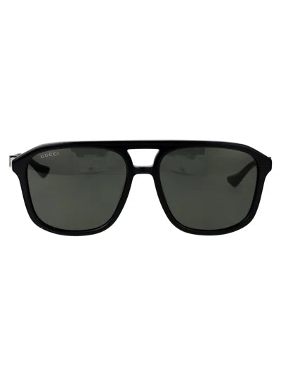 Gucci Gg1494s Sunglasses In 001 Black Black Grey